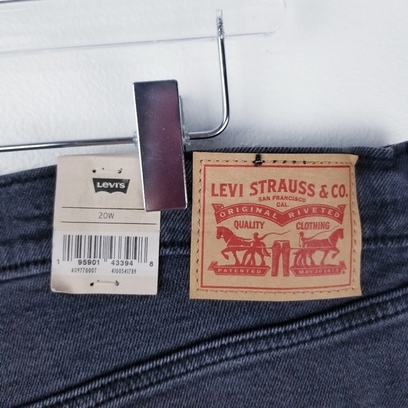 Levi's A09770007 Wedgie Straight Black Jeans NWT - Picture 7 of 13